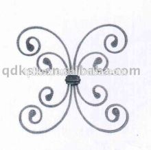 Decorative wrought iron rosette