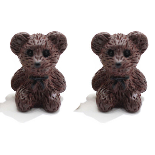 Piękny 3D Bear Resin Charms Wisiorek Ustalenia Diy Do Tworzenia Biżuterii Mały Niedźwiedź Brelok Naszyjnik Rzemiosło Handmade Akcesoria