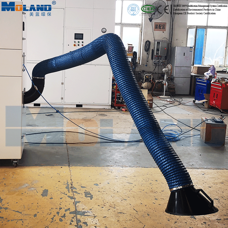 Flexible Flame Retardant Extraction Arm for Dust Collector