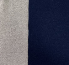 Knitted needle punched wool polyester viscose blend fleece