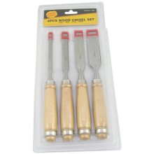 4PC Firmer Wood Working Chisel Set with Wooden Handle (WTL5010S)