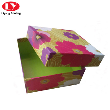 custom colorful paper gift box scarf box packaging