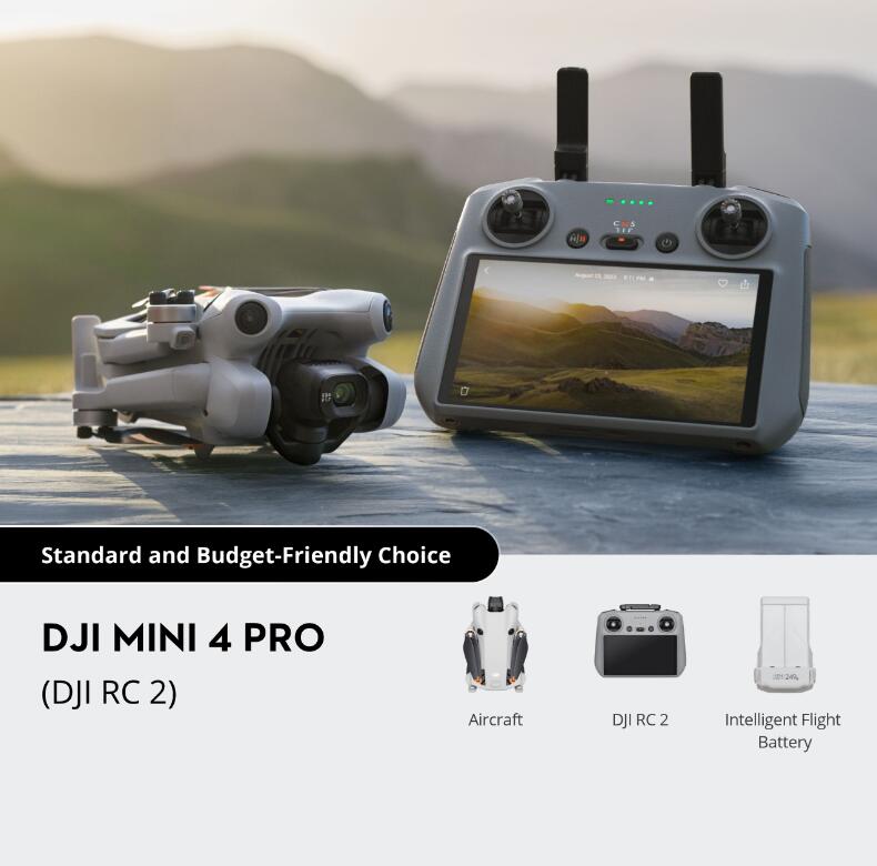 In stock fast delivery Mini 4 Pro With RC-N2 or RC2 Screen Remote Controller standard version mini 4 drone