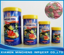 High nutrition AQUAV Marine fish flakes in bottle package