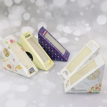 Triangle Sandwich Cupcake Containers with Window
