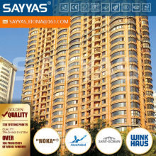 high quality wood bow window for high rise building