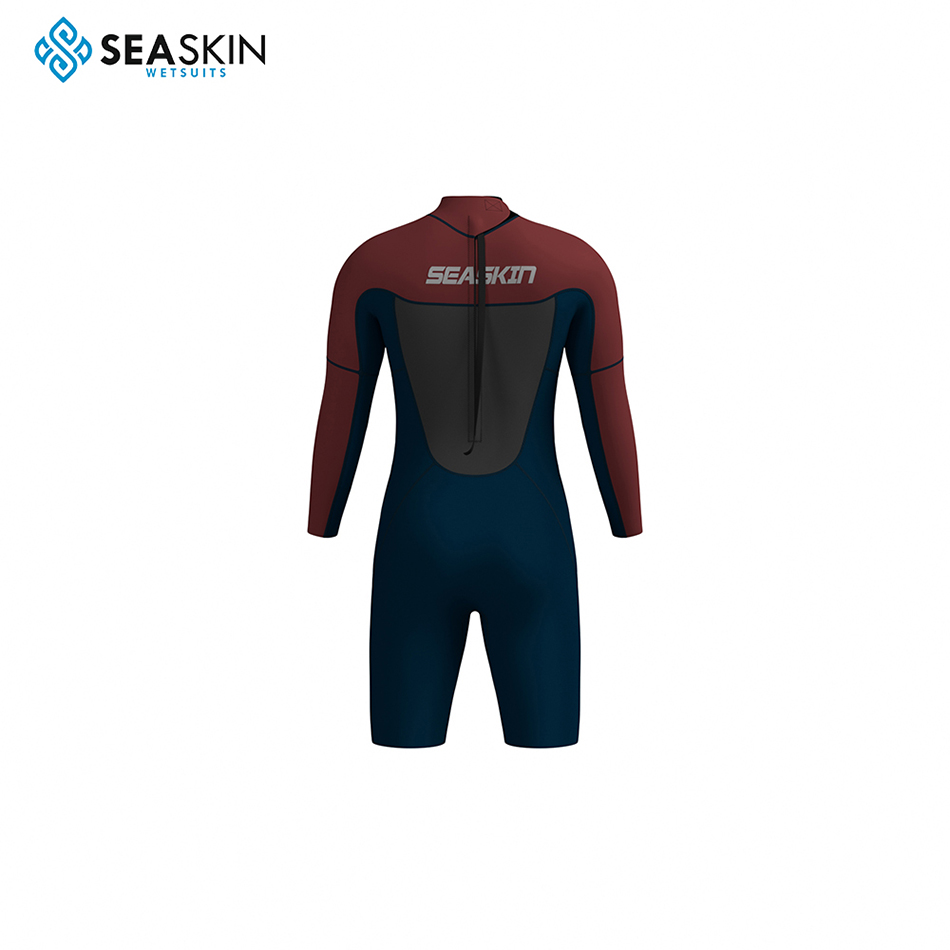 Seackin πίσω φερμουάρ μαλακό ανθεκτικό Wetsuit Neoprene Springsuit