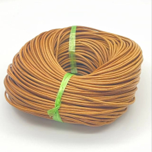 Custom Design 5mm Flat Round Leather Cord for Crafting