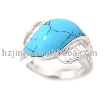 925 sterling silver ring,fashion ring with color stone