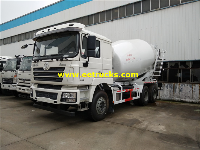 3000 Gallons SHACMAN Used Concrete Mixer Trucks