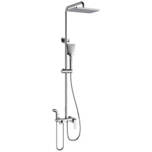 Modern Single Handle Brass Bathroom Shower Faucet Set