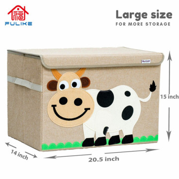 Collapsible Canvas Toy Storage Boxes with Lids