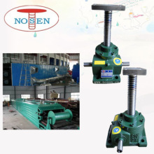 Mechanical gear transmission screw jack lifting system