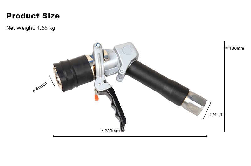 LPG LNG CNG nozzle gas transfer pistol for service station equipment