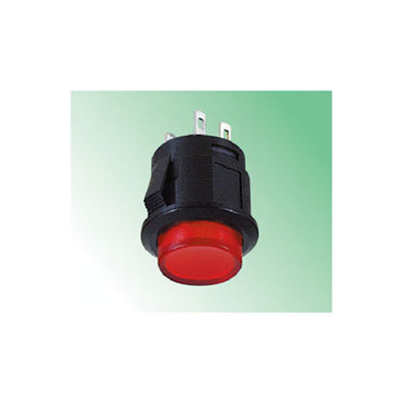 SPST Circuit LED Soillseachadh Putan Push Switch