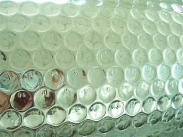 Reflective aluminum bubble foil thermal insulation