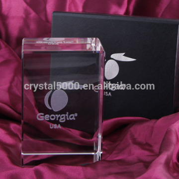 3d laser engraving crystal cube crystal trophy