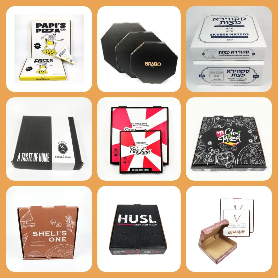 Bdl Factory Price Corrugated Mailer Kraft Pizza Box, Small Cardboard Shipping Boxes for Pizza