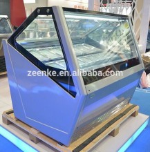 Commercial ice cream showcase, gelato display freezer, ice cream display freezer