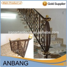 villa wrought iron stair railing