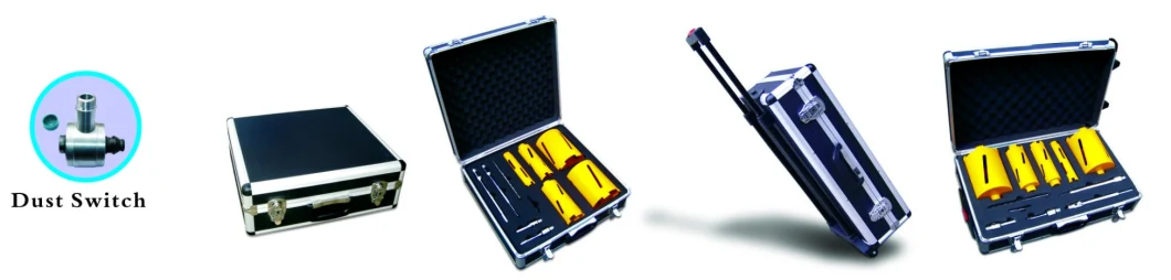 Premium High Frequency Welding Diamond Core Drill Bit Box Setfor Concrete