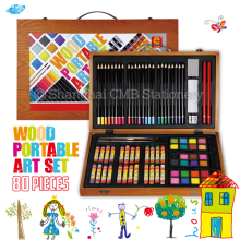 Wood painting art set for kid Gallery Studio