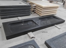 Granite lavabo double bowl basin bathroom sink stone cabinet basin