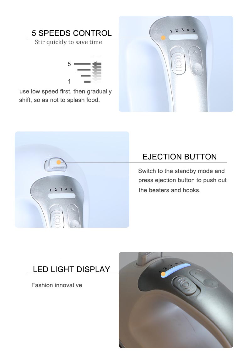 led display hand mixer