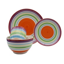 Hand Painted Round Dinnerware For Home And Hotel