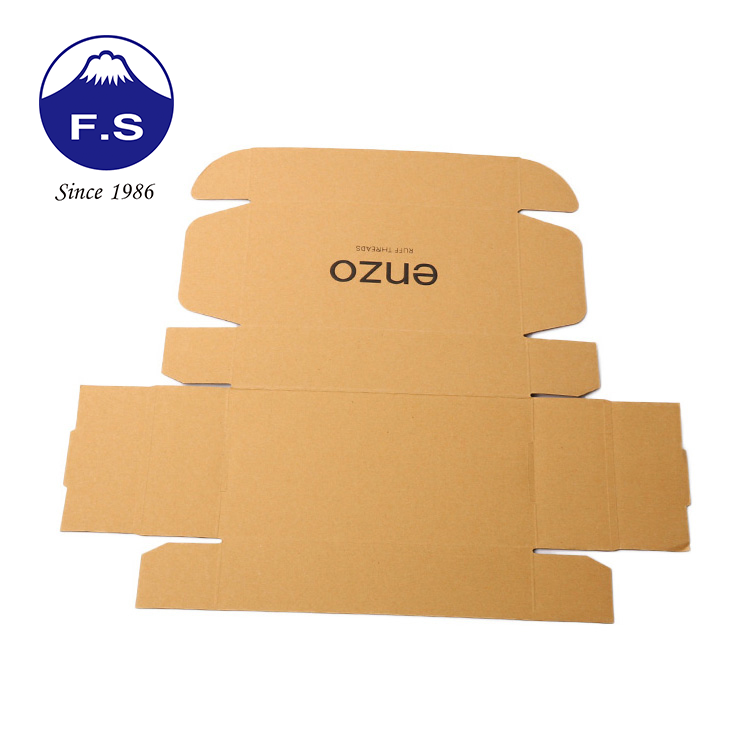 Dmbossing Cardboard Packaging Kraft Shipping Boxes