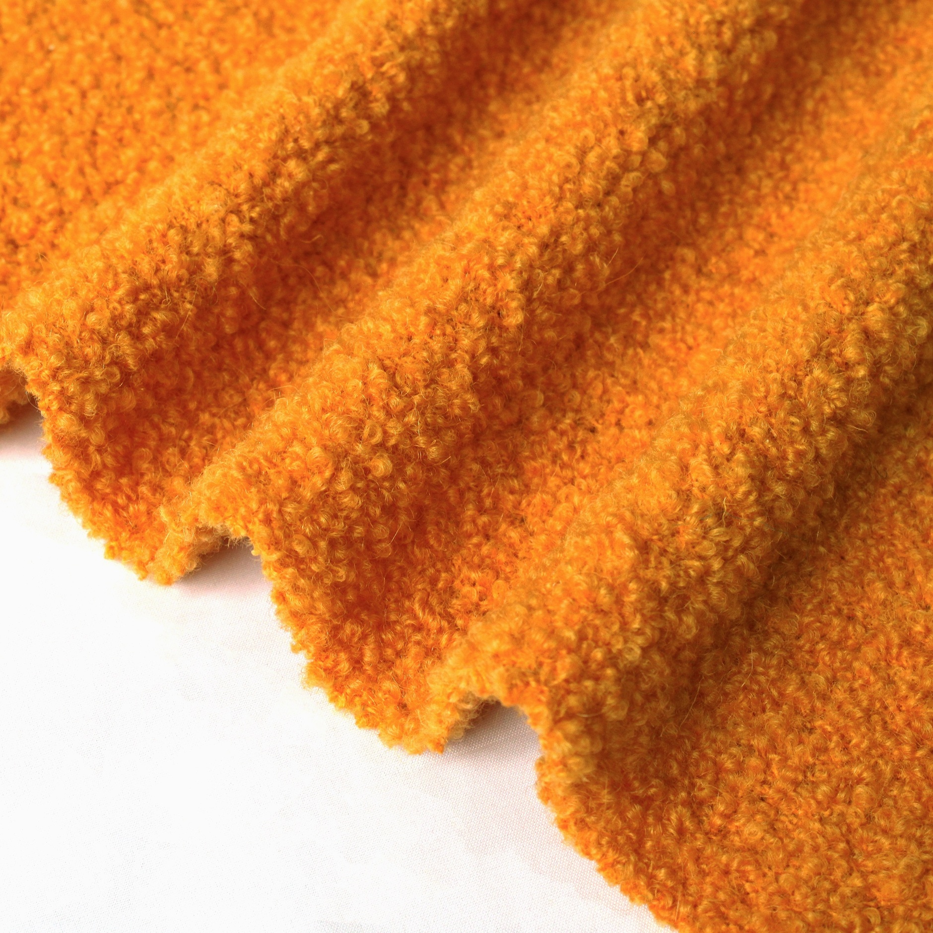 wool boucle ຜ້າ knit wool boucle knit fabric