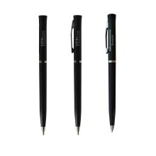 Black Plastic Hilton Hotel Promotion Ballpoint Pen