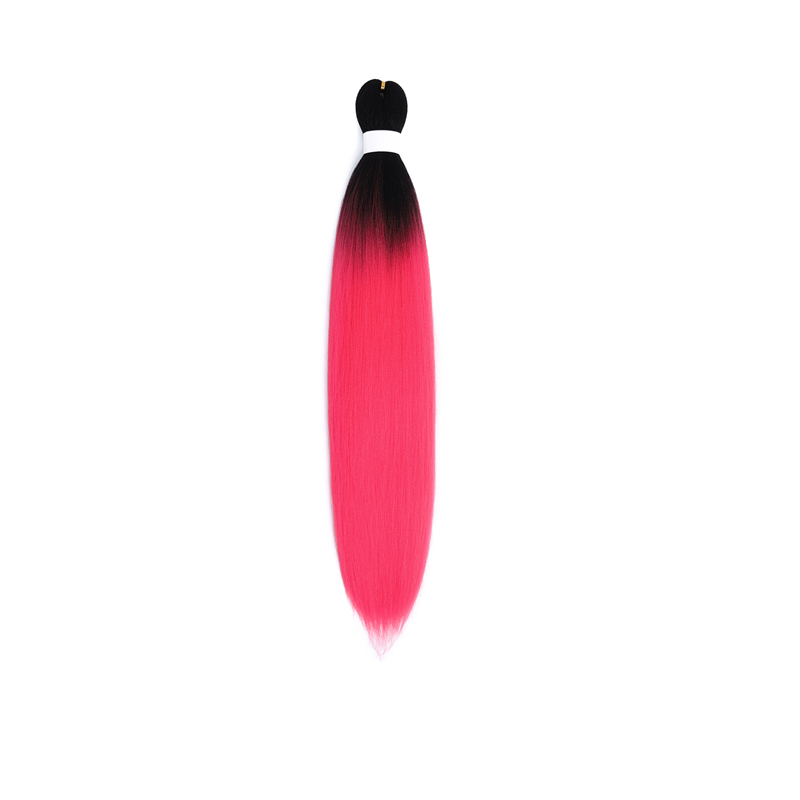 MYZYR Ombre Pink Braiding Hair Extension for Braids 24inch/80g EZ Braid Hair Synthetic Crochet Heat Resistant Fake Hair