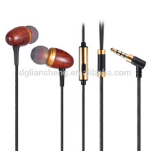 In Ear Best Wooden Earphone with Micro Phone, Fancy Wooden Headphone