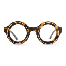 Belieye Fashion Round Acetate Metal Spectacles Glasses