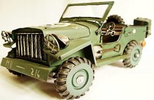 Military jeep car models toys