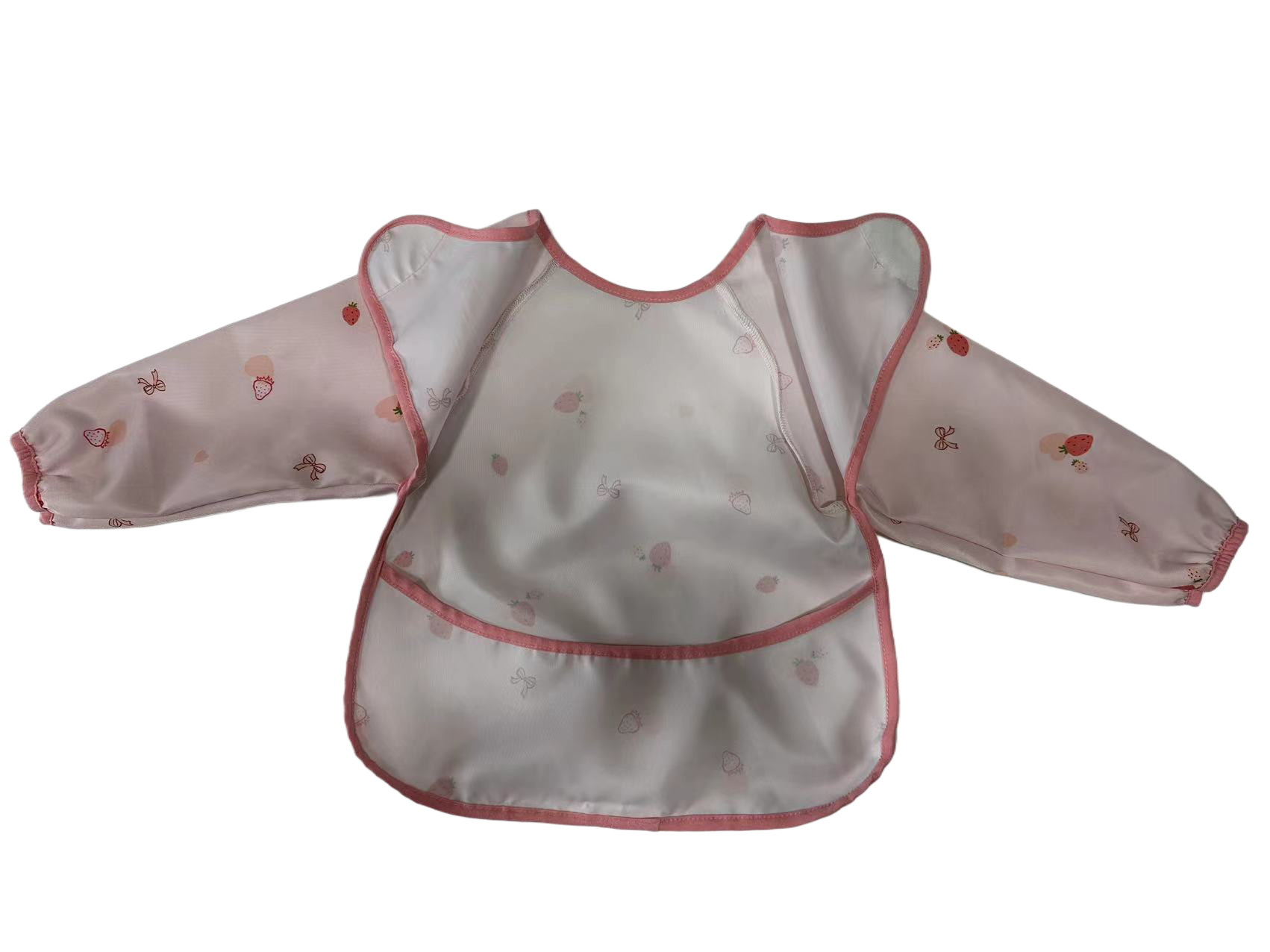Cep 2 ile bebek uzun kollu önlük Baby Long Sleeve Bib with Pocket 2