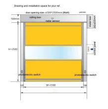 Industrial Internal PVC High Speed Door