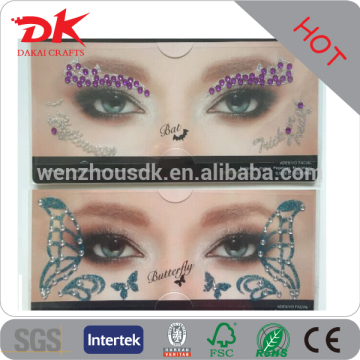 Custom Rhinestone bindi stickers, Glitter Eyebrow Tattoos