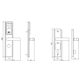 Fechadura eletrônica Bluetooth com controle remoto