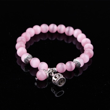 cat eye stone Crown Crystal crack Bead Bracelet luxury charm couple jewelry men's and women's Christmas gifts
