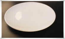 High quanlity hand made Flat ceramic plates dishes