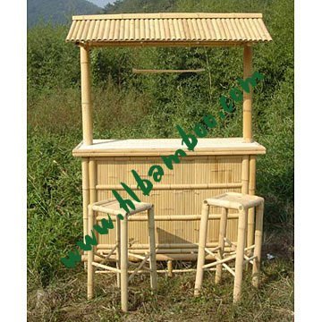 Nautural bamboo tiki bar
