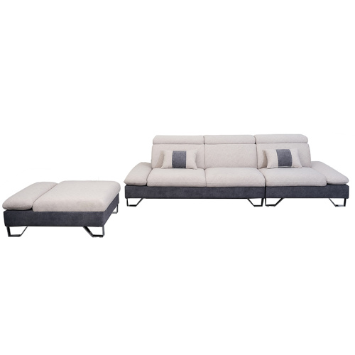 L Shaped Sectional Sofa Set With Ottoman