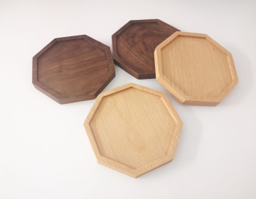 Irregular Wood Tea Cup Coaster
