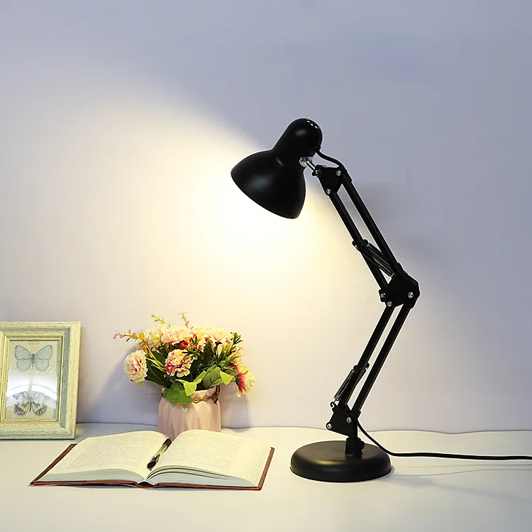 Adjustable Goose Neck Metal Desk Lamp for Versatile Use
