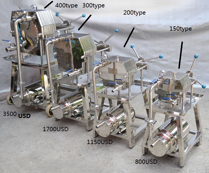 Low Price Guaranteed Quality Beverage/beer Plate Frame Filter With Electric Pump Sale