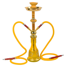WOYU wholesale dubai glass chicha narghile with double hookah head