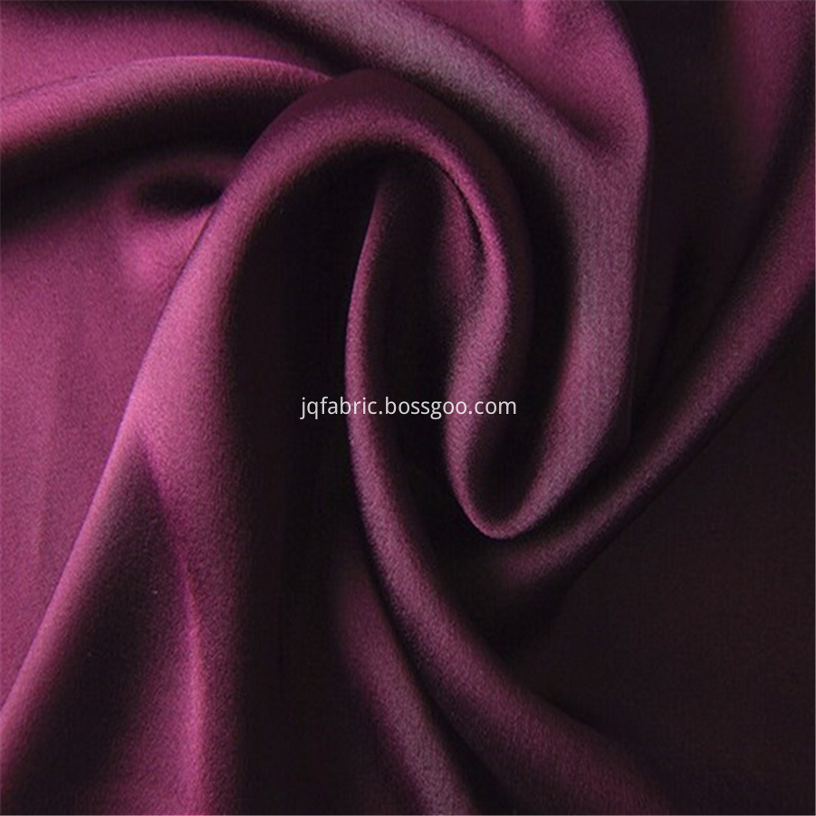 Stretch Plain Woven Material 100 Polyester Satin