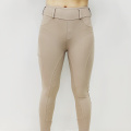 Beige Side Pocket Stretchy Equestrian Botches Women